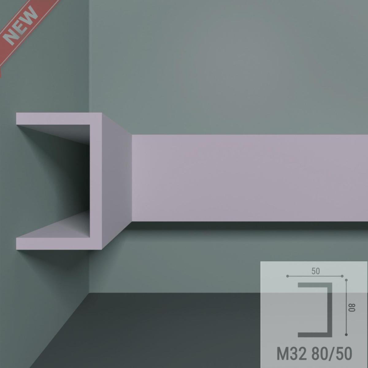 Молдинг XPS POLYMER M 32 80/50 (13шт)