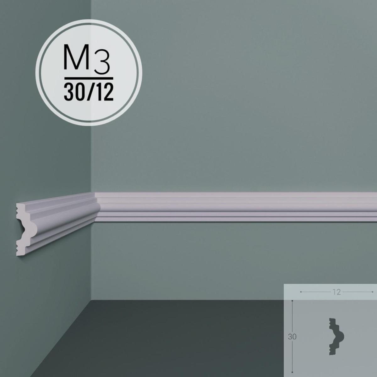 Молдинг XPS POLYMER M 3 30/12 (44шт)