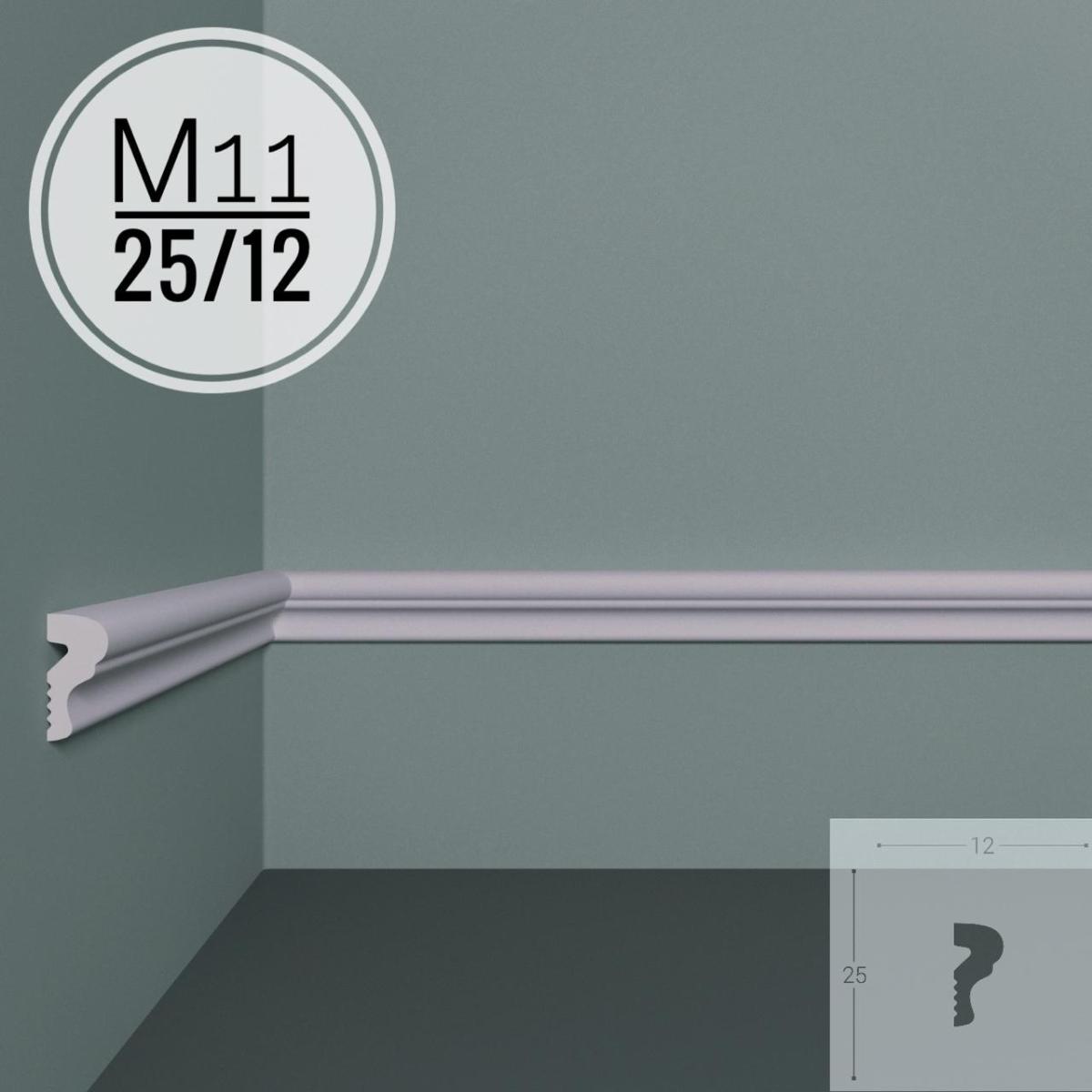 Молдинг XPS POLYMER M 11 25/12 (50шт)