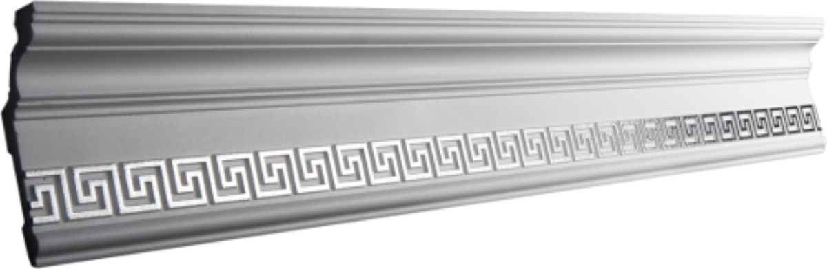 Плинтус потолочный GP-24 Silver  (16шт)
