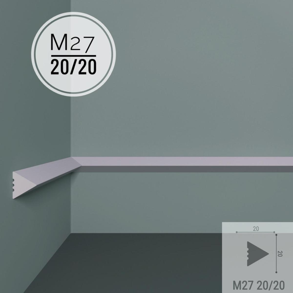 Молдинг XPS POLYMER M 27  20/20(55шт)