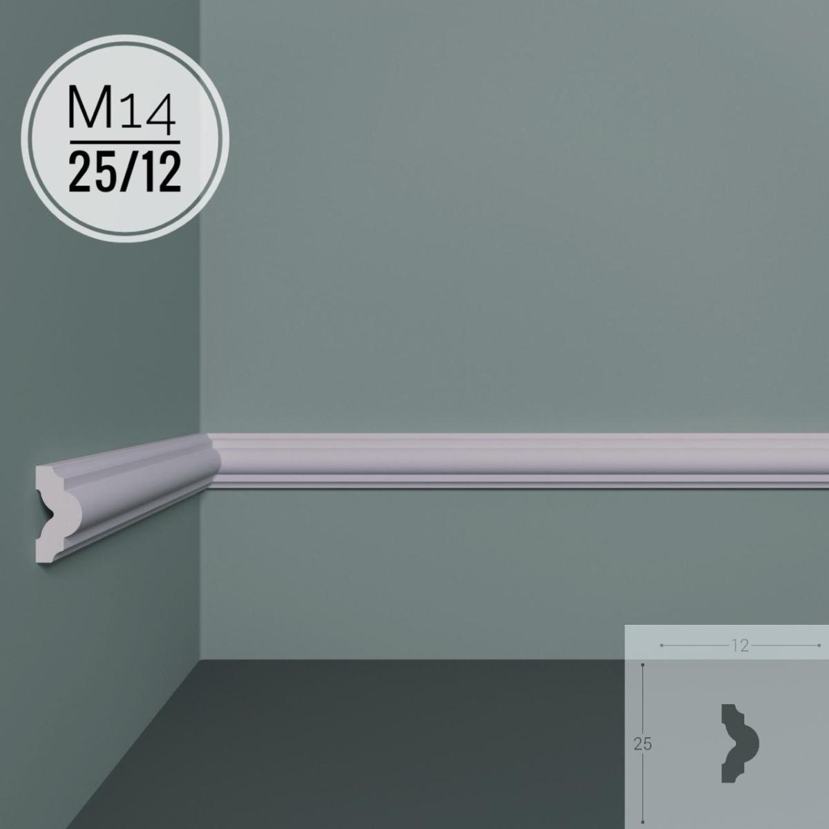 Молдинг XPS POLYMER M 14 25/12  (50шт)