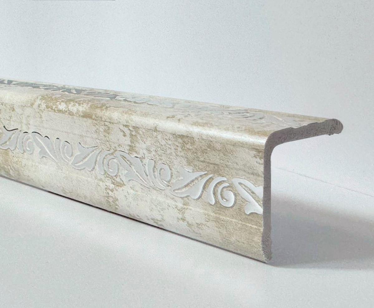 Уголок ПВХ Д03 №283 серебро 30*30*2,7м(30шт)