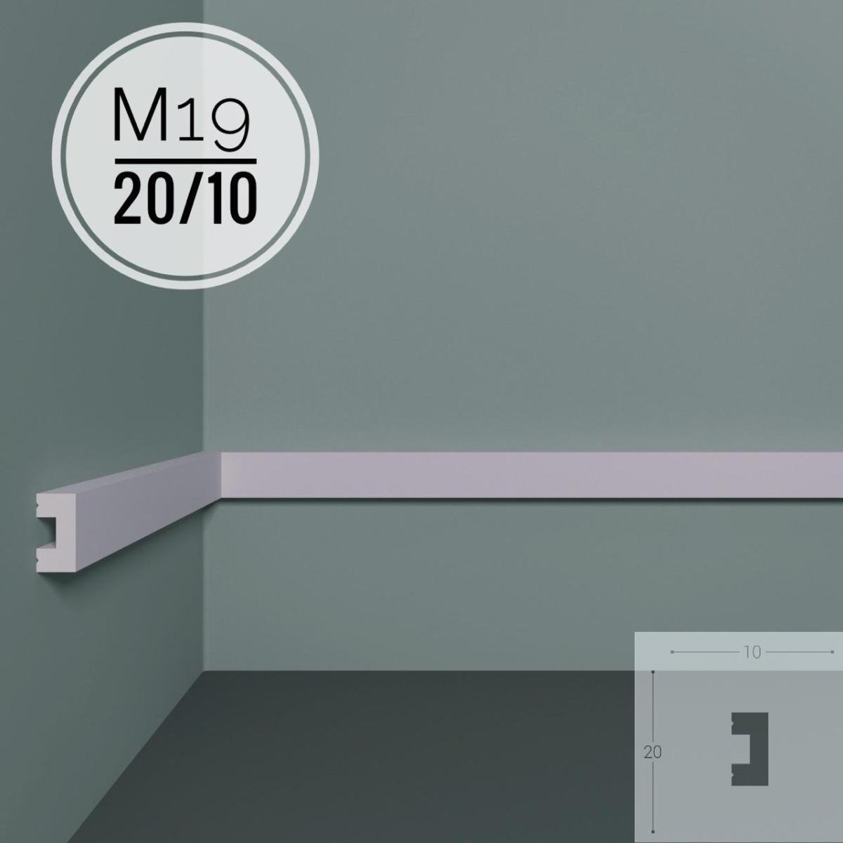 Молдинг XPS POLYMER M 19 20/10  (56шт)