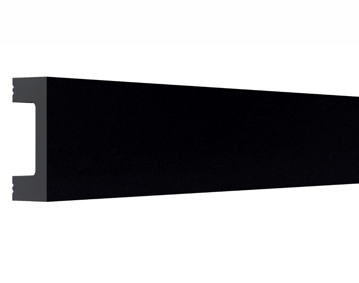 Молдинг  XPS МЛ18 Черный антрацит (40*15*2600) BELLO DECO(16шт)