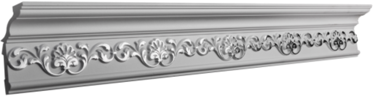 Плинтус потолочный GP-52 Silver  (16шт)