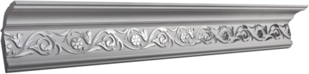 Плинтус потолочный GP- 4 Silver  (14шт)