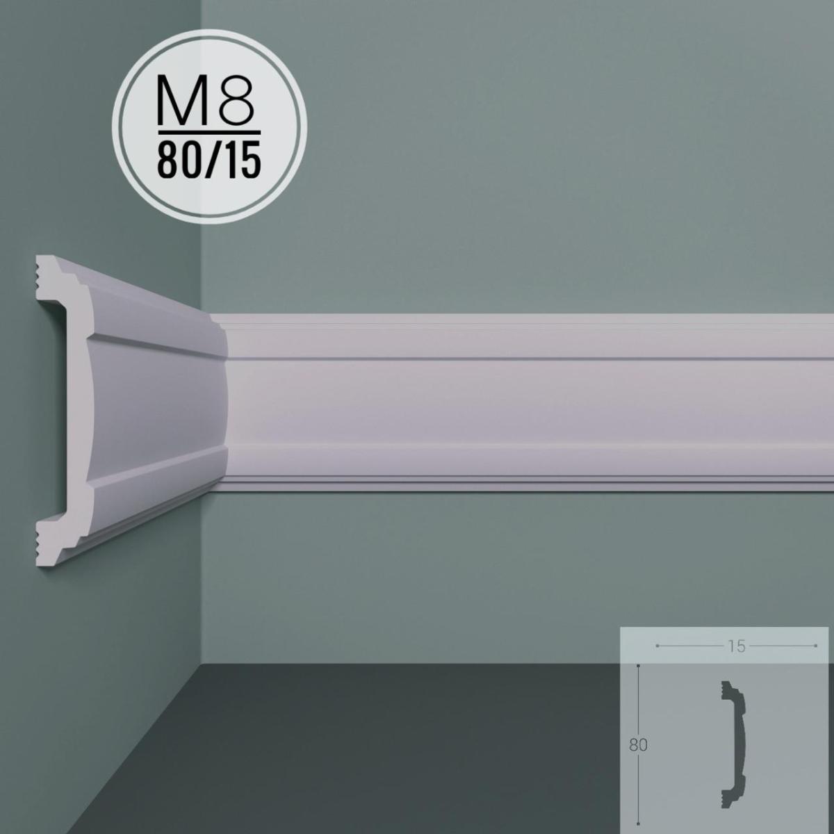 Молдинг XPS POLYMER M 8 80/15 (18шт)