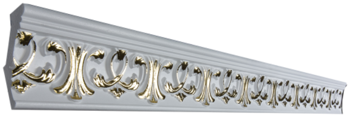 Плинтус потолочный GP-28 Gold  (24шт)