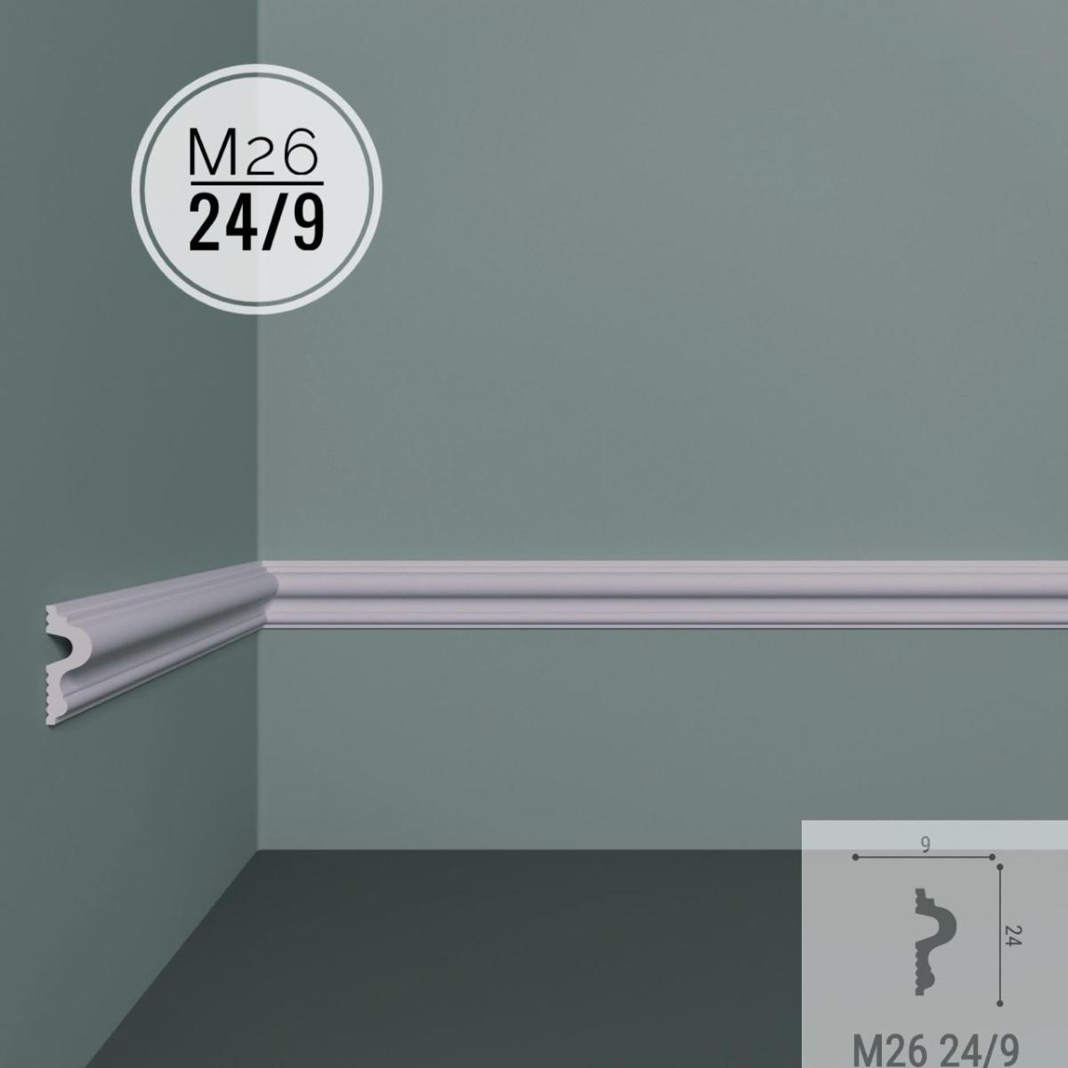 Молдинг XPS POLYMER M 26  24/9(70шт)