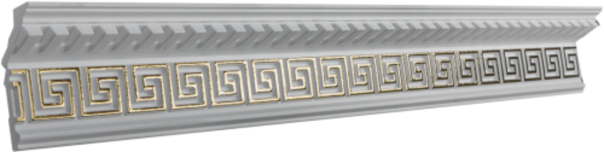 Плинтус потолочный GP-55 Gold  (18шт)